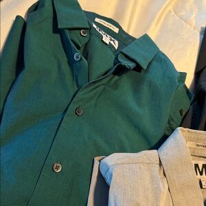 Express Men's 1MX Dress Shirts - Red, Blue, Green, Black, Gray LARGE